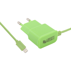 Сетевое зарядное устройство Liberty Project, lightning, 2,1 A, green