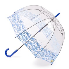 Зонт-трость женский механический Fulton L787-3017 голубой
