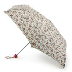 Зонт складной женский механический Fulton L768-2742 бежевый