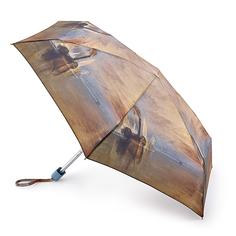 Зонт складной женский механический Fulton L794-3418 коричневый