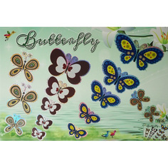 COLOR KIT Мозаика-стикеры Познаем мир. Бабочки SD-TE 5-6