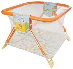 Манеж GLOBEX детский Книжка (цвет: оранжевый) 1104