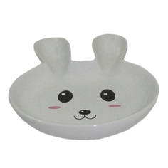 Миска для грызунов FOXIE Rabbit белая керамическая 14,5х12,5х2,5см 80мл