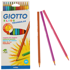 Набор цветных карандашей GIOTTO Elios Triangular 275900 24 цвета