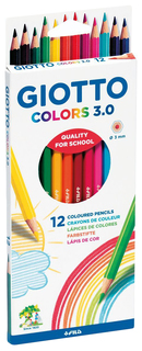 Набор цветных карандашей GIOTTO Colors 3.0 276600 12 цветов