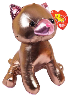 Кошка корчневая 18 см. Игрушка мягкая серии "Металлик" A Btoys