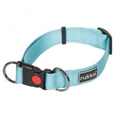 Ошейник для собак RUKKA Bliss Collar, голубой, 20мм, 30-40см