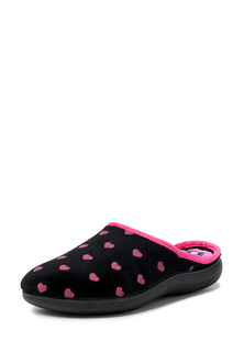 Домашние тапочки женские Inblu 01107540 черные/розовые 41 RU