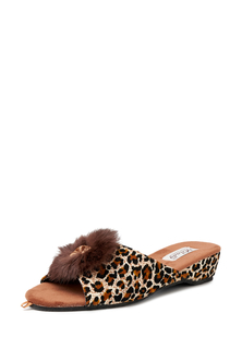 Домашние тапочки женские Smile of Milady 01107480 коричневые 40 RU