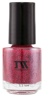 Лак для ногтей Masura Золотая коллекция Celebrate red with pat 3,5 мл