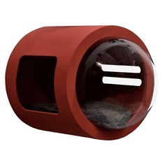 Домик для кошек PetsApartments капсула, настенный, красный, M, 50х37х37 см