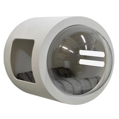 Домик для кошек PetsApartments капсула, настенный, белый, M, 50х37х37 см