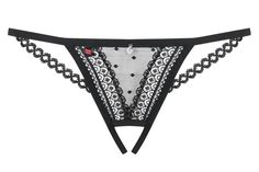 Нежные полупрозрачные контактные трусики-стринги S/M Obsessive