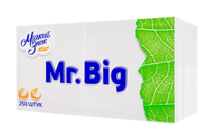 Салфетка Мягкий знак бумажные однослойные с тиснением 24x24 250 шт