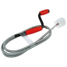 Трос сантехнический с ершиком КРОКОЧИСТ L-1,5 метра, виниловая оплетка КРОКОЧИСТ