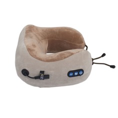 Массажная подушка uTravel gray, роликовый массаж, прогрев, GESS-136 gray