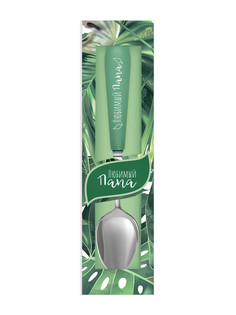 Ложка Be Happy "FLORA" с надписью "Любимый папа"