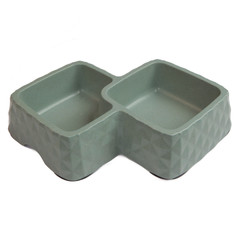 Миска для домашних животных Bobo, двойная, зеленая, 360+430 мл Bo&Bo