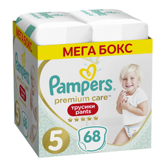 Подгузники-трусики Pampers Premium Care 5 (12-17 кг), 68 шт.