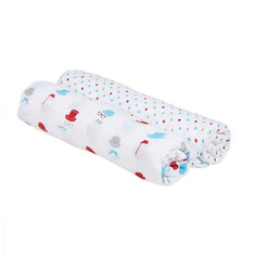 Муслиновые пеленки 2 шт. Bebe au Lait Bowler/Polka