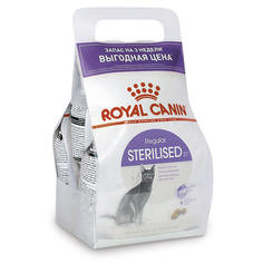 Сухой корм для кошек ROYAL CANIN Sterilised Regular 37, курица, промо 3шт по 400г