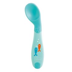 Ложка Chicco Babys First Spoon голубая