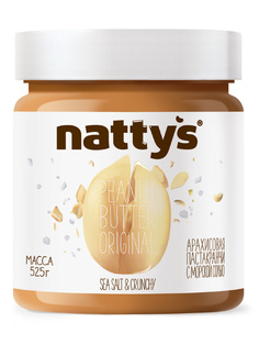 Паста Nattys Crunchy & Sea salt арахисовая хрустящая 525 г