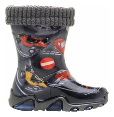 Резиновые сапоги детские Demar, цв.черный р.25