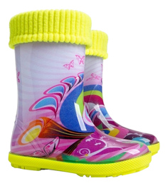 Резиновые сапоги детские Demar, цв.розовый р.35