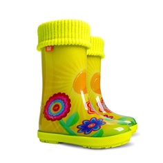 Резиновые сапоги детские Demar, цв.желтый р.22