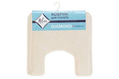 Коврик для туалета MiCasa Diamond бежевый 50х50 см Mikasa