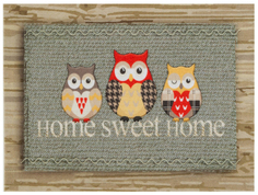 Коврик придверный Hoff Три совы