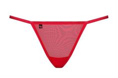 Изысканные трусики-стринги Giftella с бантиком сзади красный L/XL Obsessive