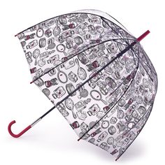 Зонт-трость женский механический Fulton L719-3902 прозрачный