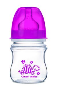 Бутылочка антиколиковая Canpol EasyStart Animals красная 3м+ 120 мл