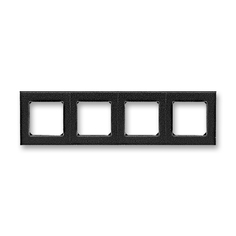 Рамка ABB EPJ Levit 4 поста антрацит