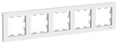 Рамка Schneider Electric AtlasDesign 5-ая Белая