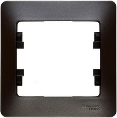 Рамка Schneider Electric Glossa 1-ая Графит