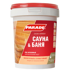 Лак для саун акриловый PARADE L30 Сауна &Баня Полуматовый 2,5л