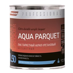 Лак PARADE Professional акрил-уретановый паркетный L50 AQUA PARQUET Полуматовый 0,75л