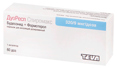 ДуоРесп Спиромакс пор. для ингал.доз.320мкг+9мкг/доза бал.60доз №1 Teva