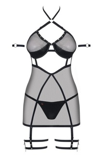 Волнующая сорочка с комплектом аксессуаров Obsessive