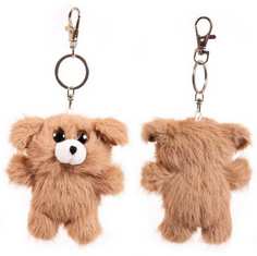 Мягкая игрушка Junfa toys Флэтси Мини Щенок с подвесом, 9,5 см