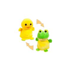 Мягкая игрушка Junfa toys Перевертыши Лягушка/Утенок, 16 см