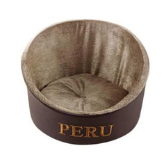 Лежак для животных Fauna International Peru, мягкий, коричневый, 40х36 см