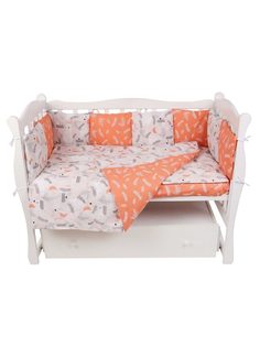 Бортик в кроватку AmaroBaby Лес, поплин, 12 предметов