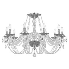 Люстра хрустальная 1601/10/300 Ni Bohemia Ivele Crystal