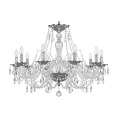 Люстра хрустальная 1605/10/300 Ni Bohemia Ivele Crystal