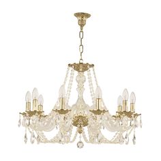 Люстра хрустальная 1601/10/240 G Bohemia Ivele Crystal