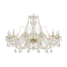 Люстра хрустальная 105/12/360 G Bohemia Ivele Crystal